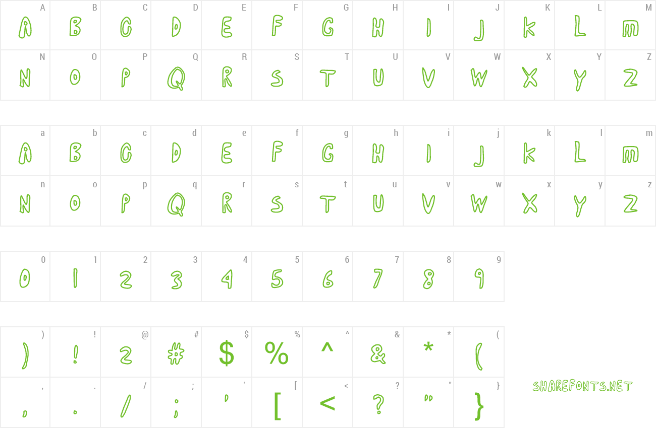 Font Cartoon Adventures preview